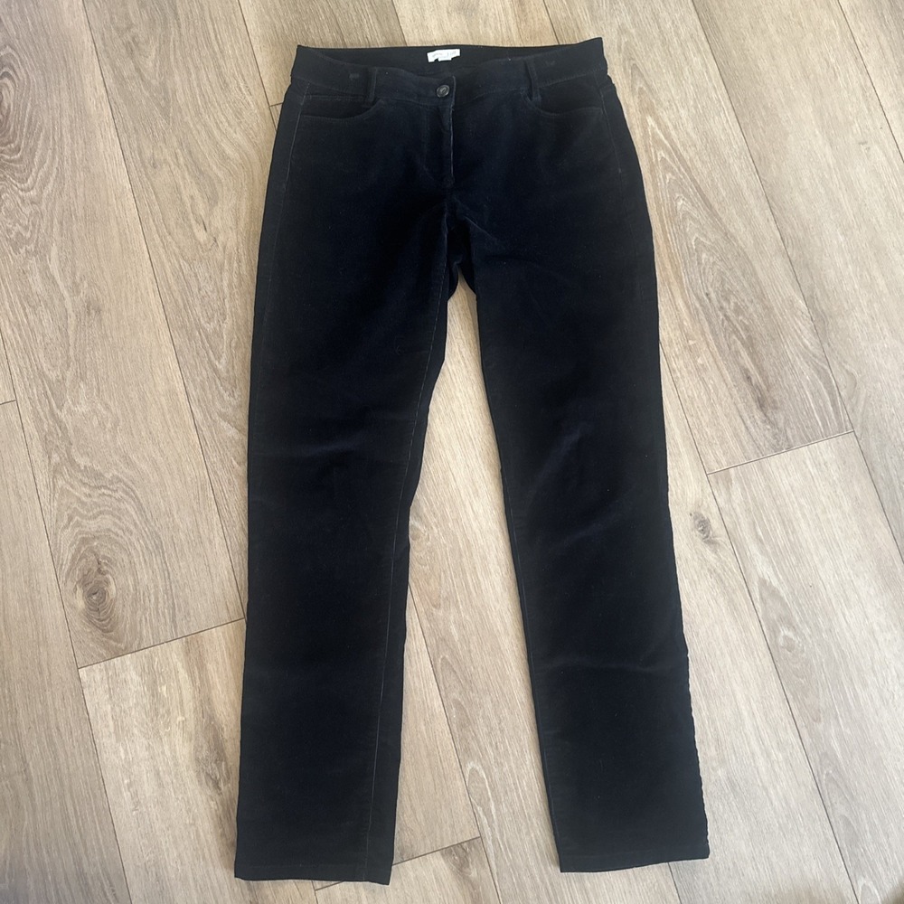 J.Jill Women's Corduroy Pants Straight Leg Black 4 Casual Outdoors Cords